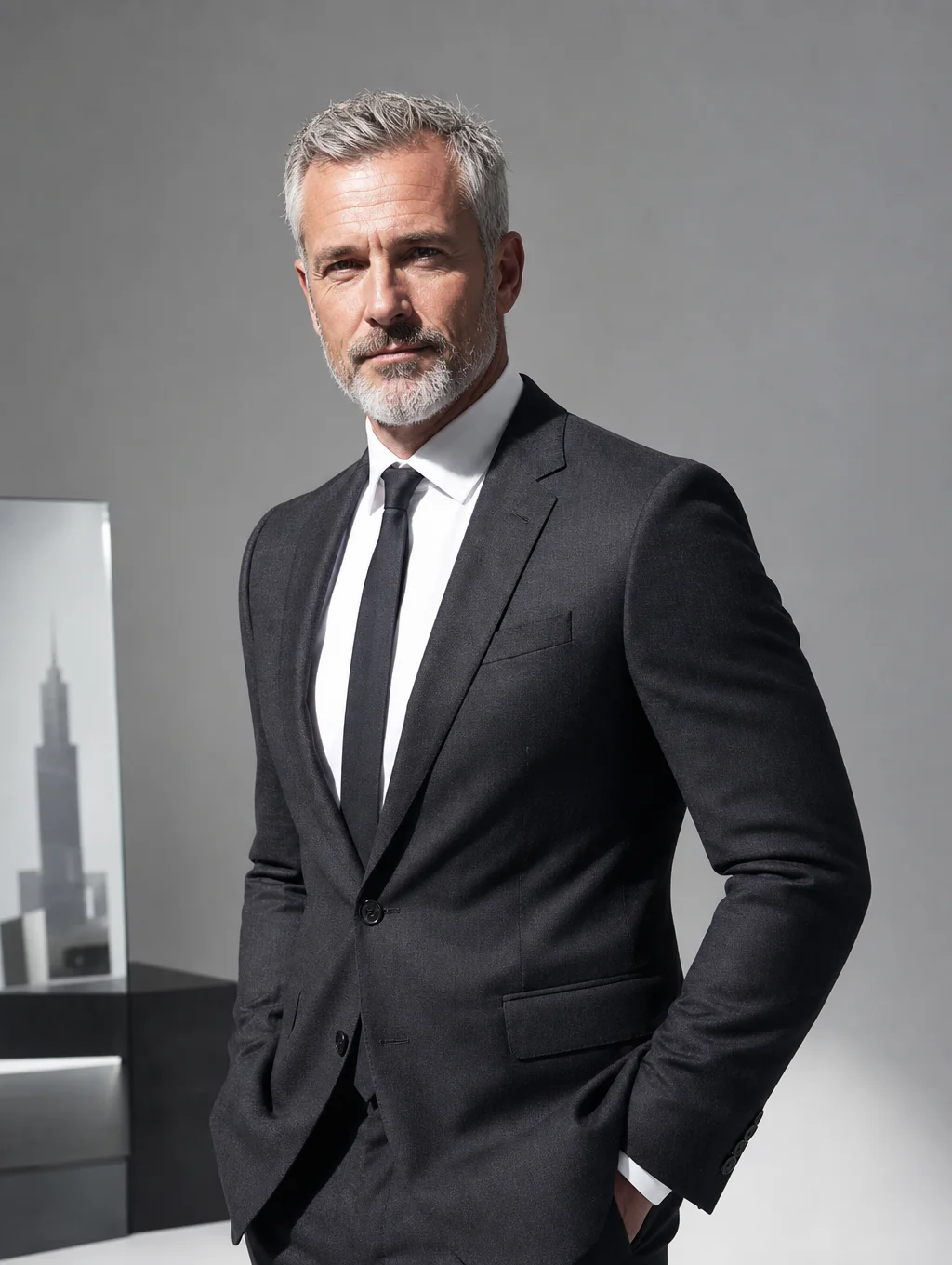 Julian Ross, Creative Director at VividSpace, portrait in bright studio